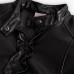 BOBOLI μπουφάν δερμάτινο 722236-890 μαύρο